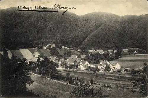 Ak Sülzhayn Ellrich Thüringen, Blick auf den Ort