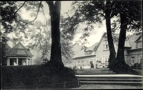 Ak Bad Berka in Thüringen, Kurbad mit Carl Augustbrunnen