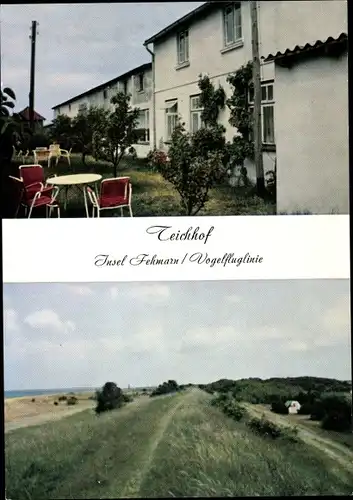 Ak Insel Fehmarn Ostholstein, Pension Teichhof, Vogelfluglinie