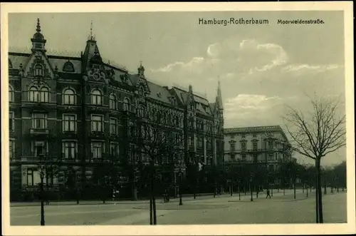 Ak Hamburg Eimsbüttel Rotherbaum, Moorweidenstraße