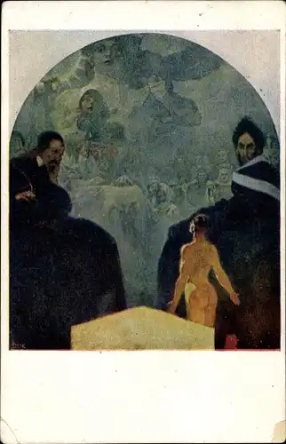 Jugendstil Künstler Ak Mucha, A. M., Suza sveho, svata matko naroda, La Bénédiction