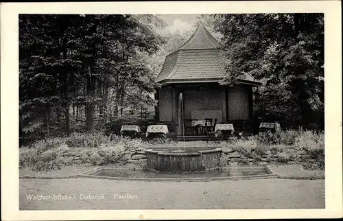 Ak Dobrock Wingst in Niedersachsen, Waldschlösschen, Pavillon