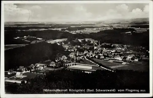 Ak Königsfeld im Schwarzwald, Fliegeraufnahme