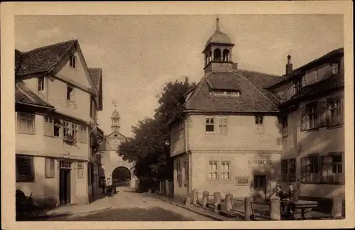 Ak Bad Sooden Allendorf in Hessen, Pfennigstube, Bogen, Apotheke