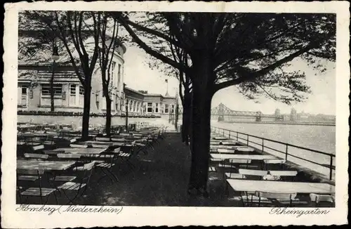 Ak Homberg Duisburg im Ruhrgebiet, Rheingarten