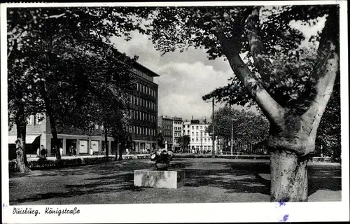 Ak Duisburg im Ruhrgebiet, Königstraße