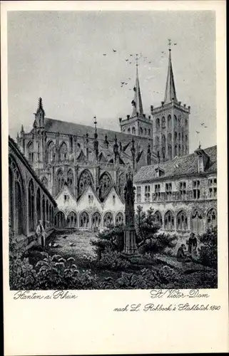 Ak Xanten am Niederrhein, St. Victor Dom