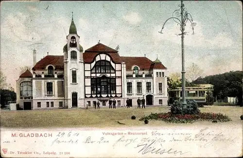 Ak Mönchengladbach in Nordrhein Westfalen, Volksgarten Restaurant