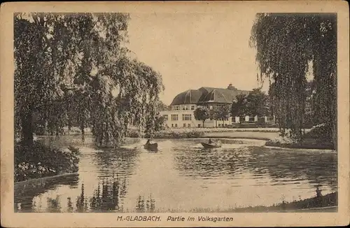 Ak Mönchengladbach am Niederrhein, Partie im Volksgarten