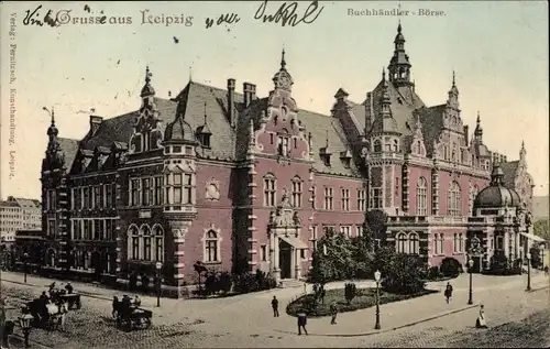Ak Leipzig in Sachsen, Buchhändler Börse