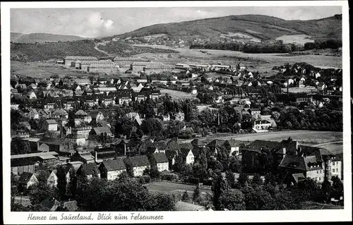 Ak Hemer im Sauerland, Blick zum Felsenmeer