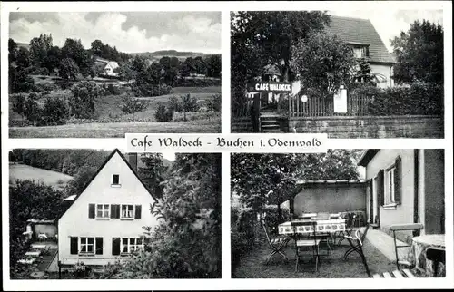 Ak Buchen im Odenwald Baden, Café Waldeck