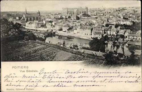 Ak Poitiers Vienne, Vue Generale