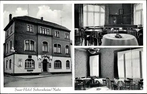 Ak Bad Sobernheim an der Nahe, Saar Hotel, Innenansicht