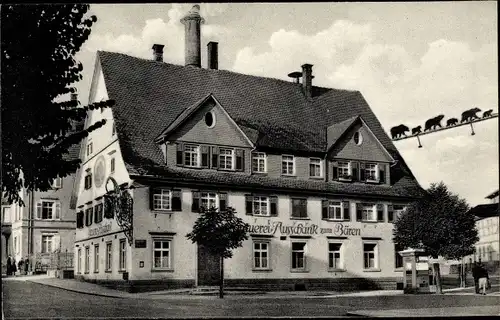 Ak Villingen Schwenningen im Schwarzwald, Brauereiausschank zum Bären