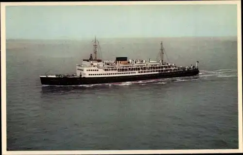 Ak M.S. Prins Albert, Dover Ostend Line, Fährschiff, Ansicht Backbord