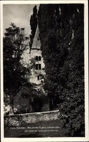 Ak Siders Sierre Kanton Wallis, Ancienne Eglise