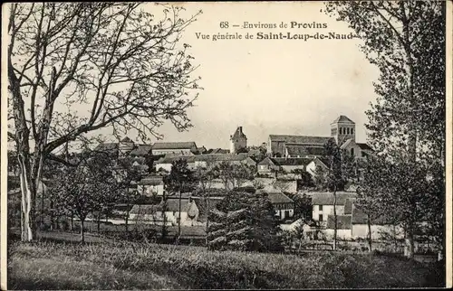 Ak Saint Loup de Naud Seine et Marne, Vue générale