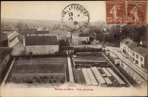 Ak Roissy en Brie Seine et Marne, Vue générale