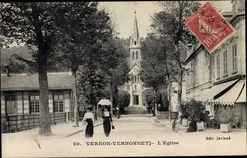 Ak Vernon Vernonnet Eure, L'Eglise