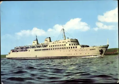 Ak Eisenbahnfährschiff MS Sassnitz der Deutschen Reichsbahn