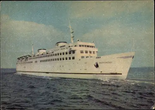 Ak Fährschiff Warnemünde, Ansicht Steuerbord