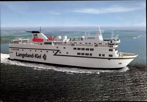 Ak Fährschiff MS Langeland III, Langeland Kiel