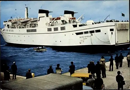 Ak Pantelleria Sizilien, Fährschiff Pietro Novella, Traghetto