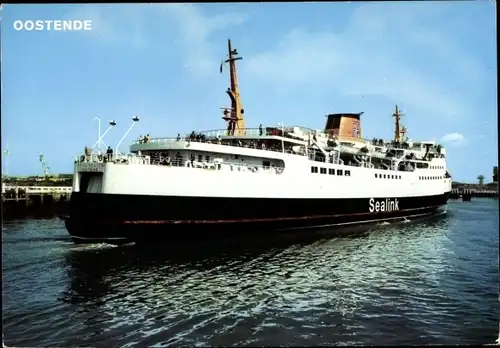 Ak Ostende Westflandern, Fährschiff, Sealink