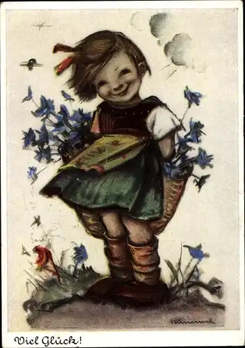 Künstler Ak Hummel, Berta, Viel Glück, Nr 5203