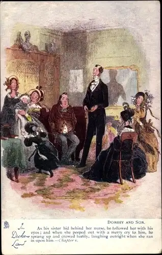 Künstler Ak In Dickens Land, Dombey and Son, Charles Dickens