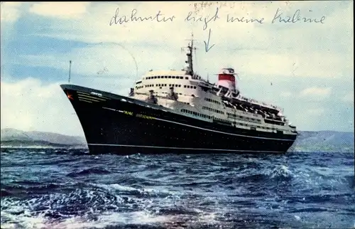 Ak USSR Black Sea Steamship Line, MS Taras Shevshenko, Passagierschiff