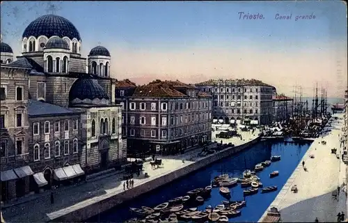 Ak Triest Trieste Friuli Venezia Giulia, Canal Grande