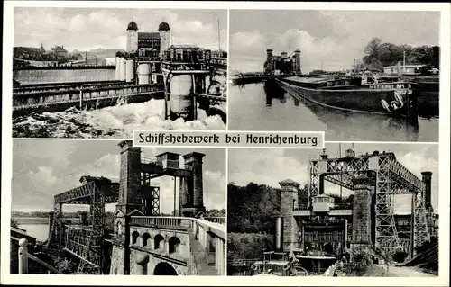 Ak Oberwiese Waltrop Ruhrgebiet, Schiffshebewerk Henrichenburg
