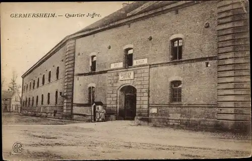 Ak Germersheim am Rhein, Quartier Joffre