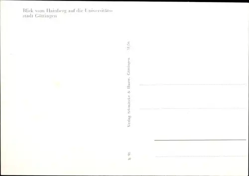 Ak Göttingen in Niedersachsen, Panorama