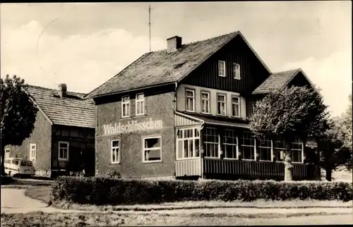 Ak Finsterbergen Friedrichroda Thüringen, Café Waldschlößchen