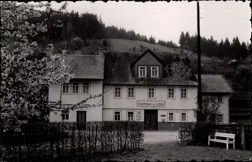 Ak Obstfelderschmiede Mellenbach Glasbach in Thüringen, Gasthof zur Linde