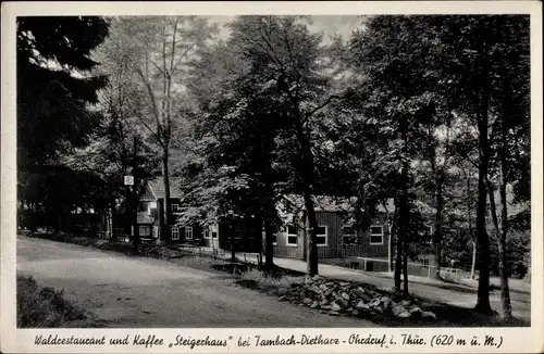 Ak Ohrdruf in Thüringen, Restaurant Steigerhaus, Panorama