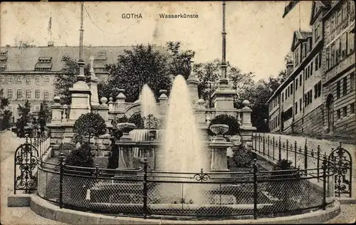 Ak Gotha in Thüringen, Wasserkünste