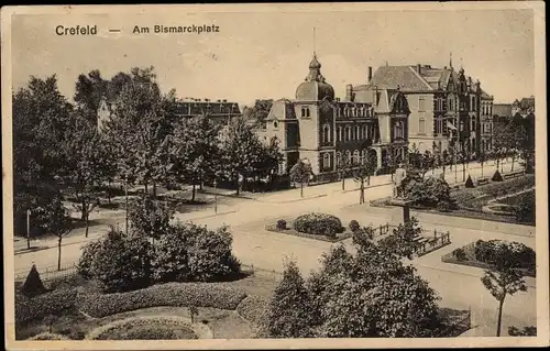 Ak Krefeld am Rhein, Bismarckplatz