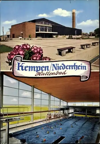 Ak Kempen am Niederrhein, Hallenbad