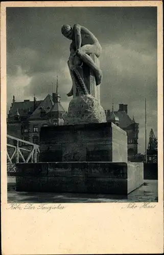 Ak Köln, Tauzieher Denkmal, Holzmarkt