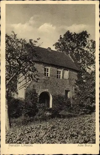 Ak Penzlin in Mecklenburg, alte Burg