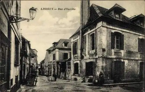 Ak Lisieux Calvados, Rue d'Ouville