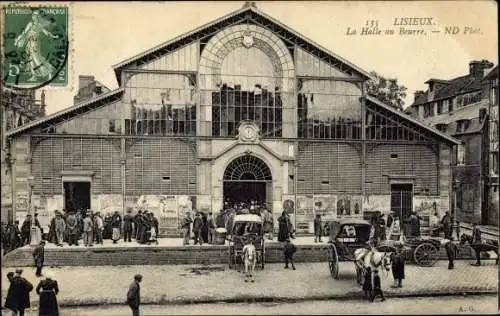 Ak Lisieux Calvados, La Halle au Beurre