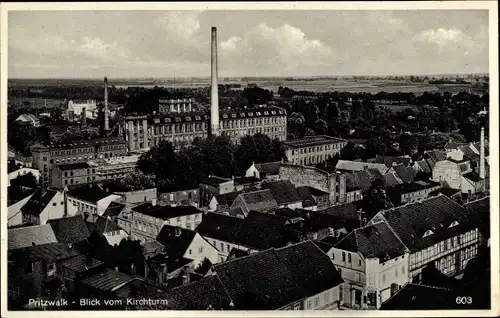 Ak Pritzwalk in der Prignitz, Blick vom Kirchturm