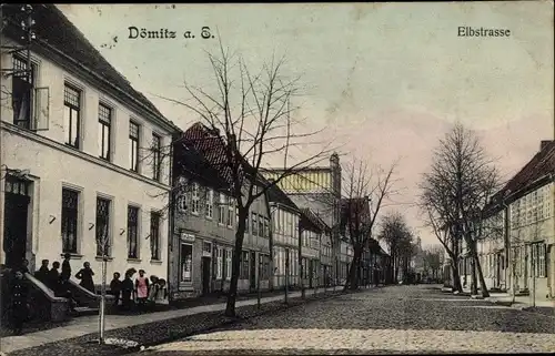 Ak Dömitz an der Elbe, Elbstraße