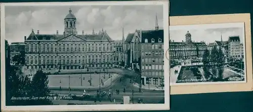 Leporello Ak Amsterdam Nordholland Niederlande, Dam, Kon. Paleis, Rijksmuseum