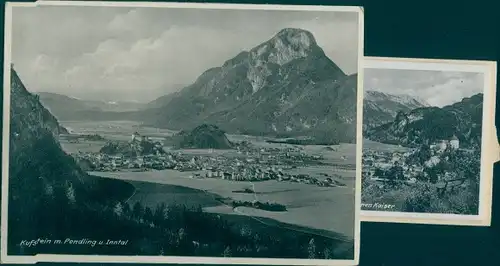Leporello Ak Kufstein in Tirol, Ortsansichten, Pendling, Inntal